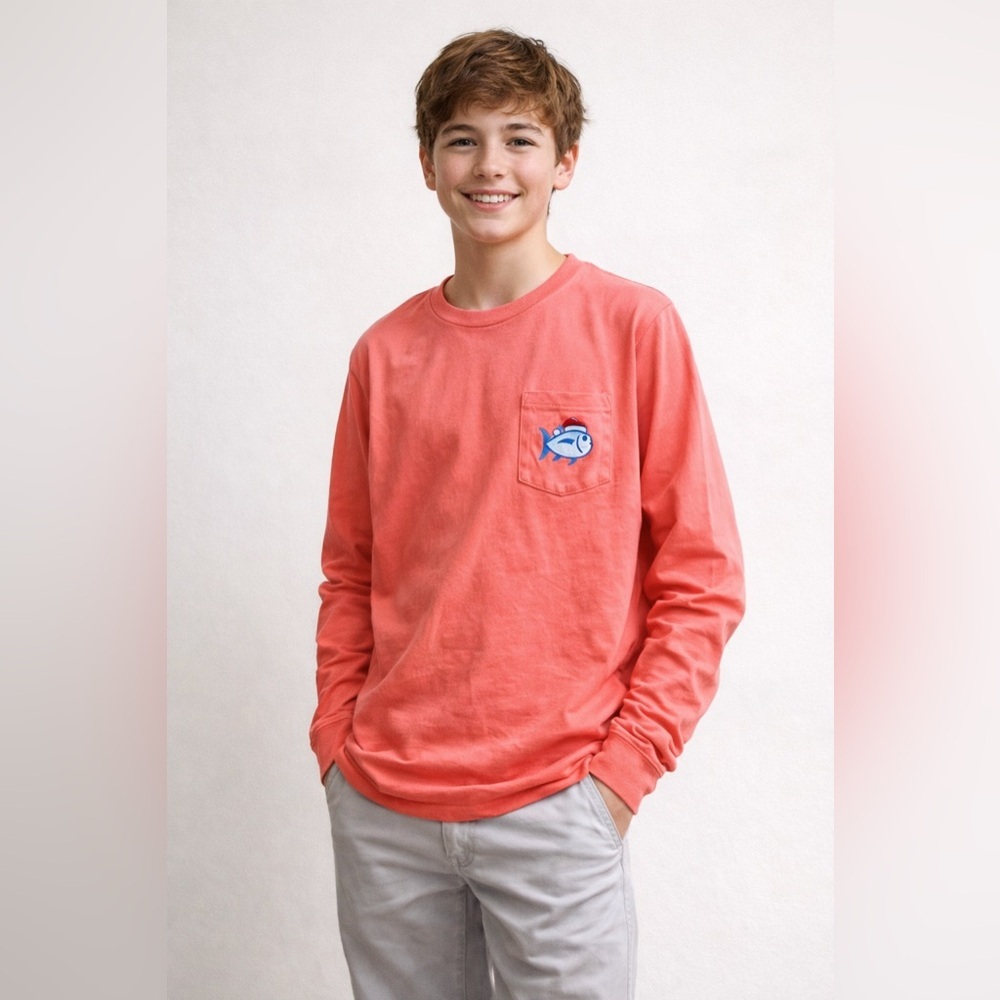 Southern Tide The Skipjack Christmas Long Sleeve T-Shirt - Kids